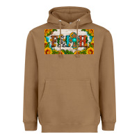 Toasted Coconut faith cross and sunflower license plate Heavyweight Hoodie - HRA Design Shop