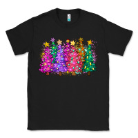 Black christmas trees and lights Classic Tee - Zillion Design Studio