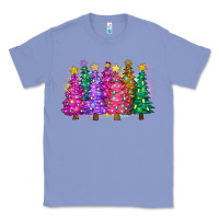 Colony Blue christmas trees and lights Classic Tee - Zillion Design Studio