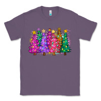 Lavender christmas trees and lights Classic Tee - Zillion Design Studio