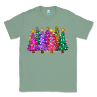 Sage christmas trees and lights Classic Tee - Zillion Design Studio