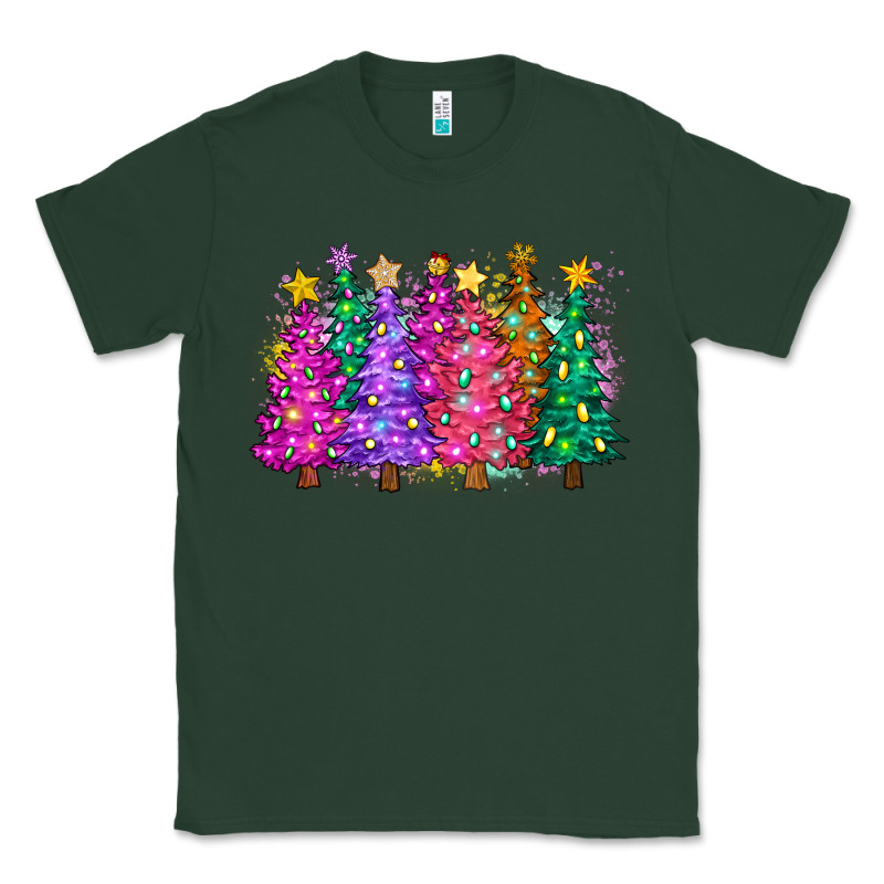Christmas Trees And Lights Classic Tee by Zillion Design Studio | Teevron