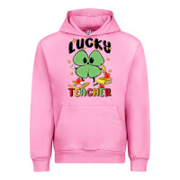 Fuchsia Pink lucky teacher Urban Hoodie - MaliasSmallBusiness