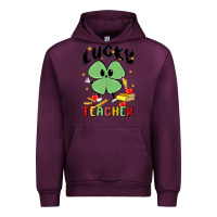 Mauve Wine lucky teacher Urban Hoodie - MaliasSmallBusiness