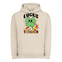 Pigment French Oak lucky teacher Urban Hoodie - MaliasSmallBusiness