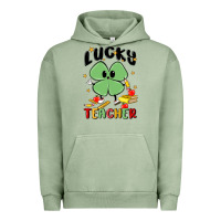 Pigment Oil Green lucky teacher Urban Hoodie - MaliasSmallBusiness