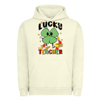 Pigment Pistachio lucky teacher Urban Hoodie - MaliasSmallBusiness