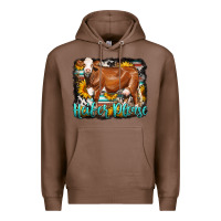 Chestnut Western Heifer Please Simmental Cow Premium Hoodie - LillyAllenDesigns