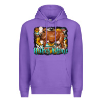 Purple Western Heifer Please Simmental Cow Premium Hoodie - LillyAllenDesigns