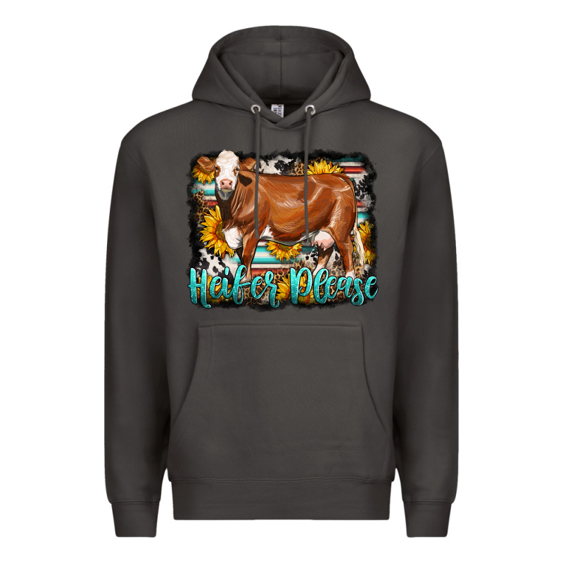 Western Heifer Please Simmental Cow Premium Hoodie by LillyAllenDesigns | Teevron