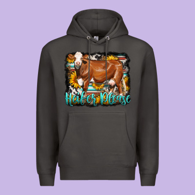 Western Heifer Please Simmental Cow Premium Hoodie Designed By Lillyallendesigns