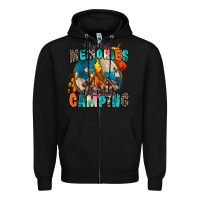 Black the best memories are made camping Zipper Hoodie - Zillion Design Studio