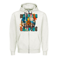 Oatmeal Heather the best memories are made camping Zipper Hoodie - Zillion Design Studio