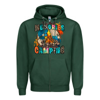 Sports Green the best memories are made camping Zipper Hoodie - Zillion Design Studio