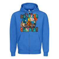 True Royal the best memories are made camping Zipper Hoodie - Zillion Design Studio