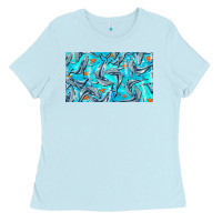 Baby Blue humpback whale cup Ladies Tee - BarkalooDesign