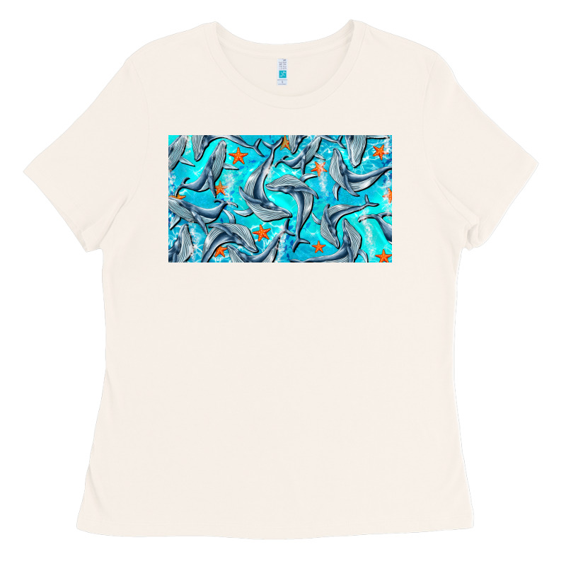 Humpback Whale Cup Ladies Tee by BarkalooDesign | Teevron