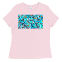 Bubblegum Pink humpback whale cup Ladies Tee - BarkalooDesign