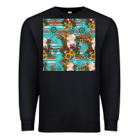 Black charolais cow seamless pattern Premium Sweatshirt - HRA Design Shop