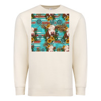 Sandshell charolais cow seamless pattern Premium Sweatshirt - HRA Design Shop