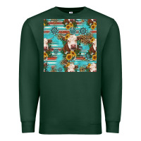 Sports Green charolais cow seamless pattern Premium Sweatshirt - HRA Design Shop