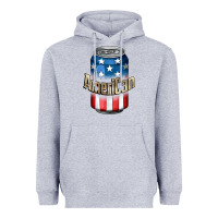 Heather Grey American 4th of July Heavyweight Hoodie - CowGirlArtShop