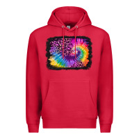 Cardinal tie dye leopard glitter background Premium Hoodie - Jasminsmagicworld