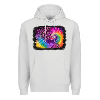 Dove Grey tie dye leopard glitter background Premium Hoodie - Jasminsmagicworld