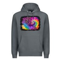Rock tie dye leopard glitter background Premium Hoodie - Jasminsmagicworld