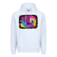 White tie dye leopard glitter background Premium Hoodie - Jasminsmagicworld