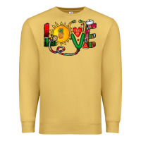 Antique Gold summer nurse Premium Sweatshirt - CowhideDigitalArt