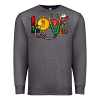 Charcoal Heather summer nurse Premium Sweatshirt - CowhideDigitalArt