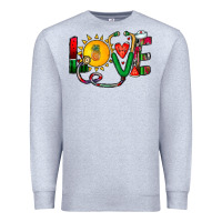 Heather Grey summer nurse Premium Sweatshirt - CowhideDigitalArt