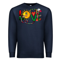 Navy summer nurse Premium Sweatshirt - CowhideDigitalArt