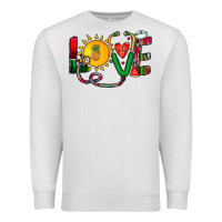 Oatmeal Heather summer nurse Premium Sweatshirt - CowhideDigitalArt