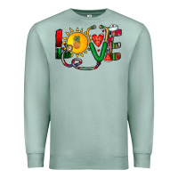 Seafoam summer nurse Premium Sweatshirt - CowhideDigitalArt