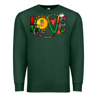 Sports Green summer nurse Premium Sweatshirt - CowhideDigitalArt