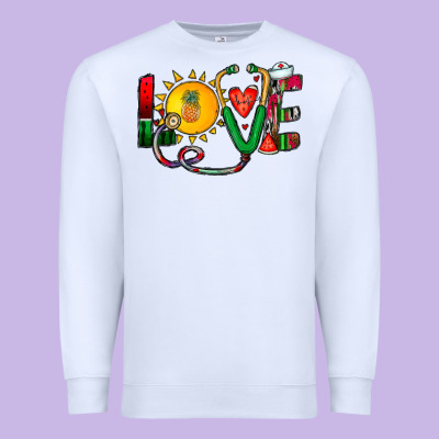 Summer Nurse Premium Sweatshirt Designed By Cowhidedigitalart