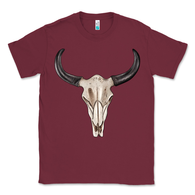 Western Bull Skull Tbw Classic Tee by texasbilliewilder | Teevron