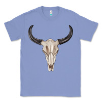 Colony Blue western bull skull tbw Classic Tee - texasbilliewilder