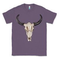 Lavender western bull skull tbw Classic Tee - texasbilliewilder