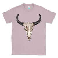 Lilac western bull skull tbw Classic Tee - texasbilliewilder