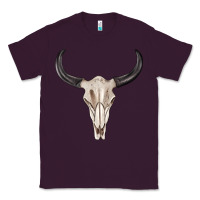 Plum western bull skull tbw Classic Tee - texasbilliewilder
