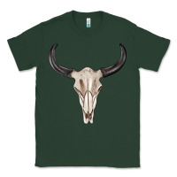 Sports Green western bull skull tbw Classic Tee - texasbilliewilder