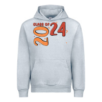 Heather Grey custom class of 2024 name of school font  super sn Urban Hoodie - MaliasSmallBusiness