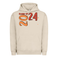 Pigment French Oak custom class of 2024 name of school font  super sn Urban Hoodie - MaliasSmallBusiness