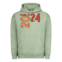 Pigment Oil Green custom class of 2024 name of school font  super sn Urban Hoodie - MaliasSmallBusiness