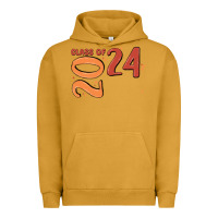 Pigment Peanut Butter custom class of 2024 name of school font  super sn Urban Hoodie - MaliasSmallBusiness