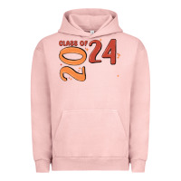 Pigment Salmon custom class of 2024 name of school font  super sn Urban Hoodie - MaliasSmallBusiness