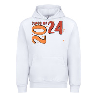 White custom class of 2024 name of school font  super sn Urban Hoodie - MaliasSmallBusiness